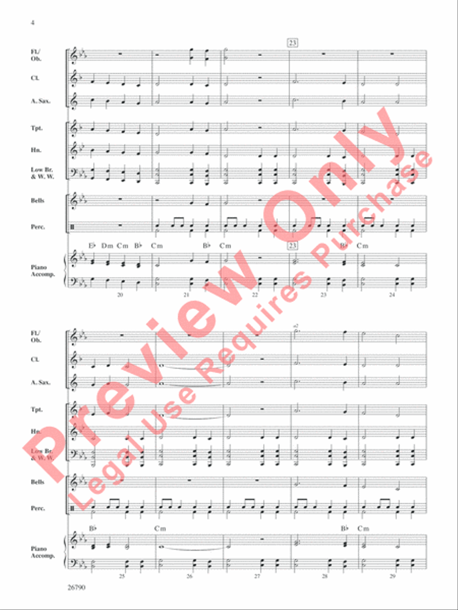 Procession of the Kings Concert Band scores gallery preview page 5