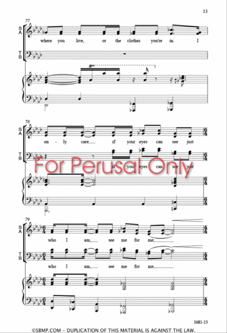 The World Will See - SATB 4-Part scores gallery preview page 13