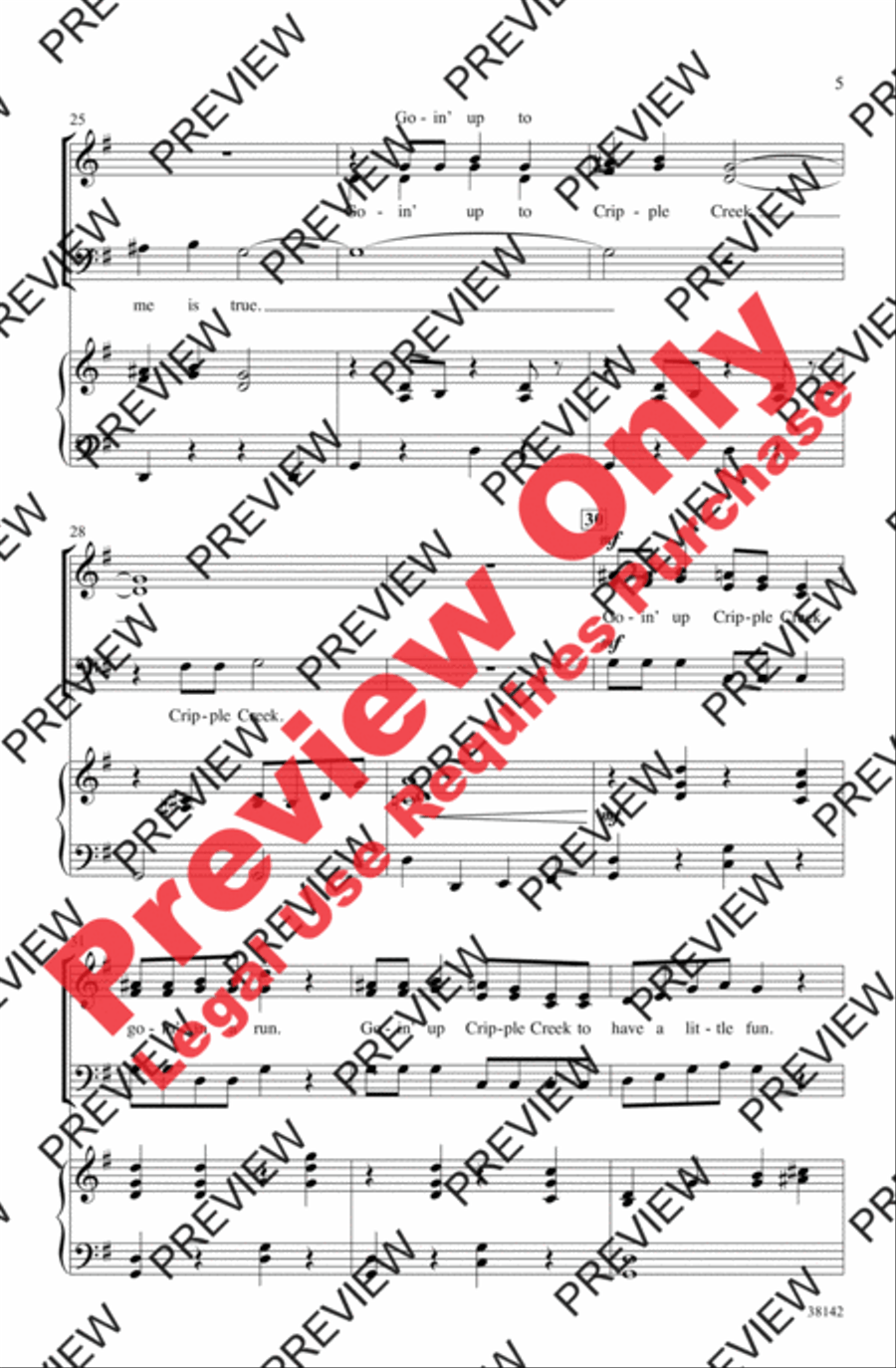 Cripple Creek 3-Part scores gallery preview page 5