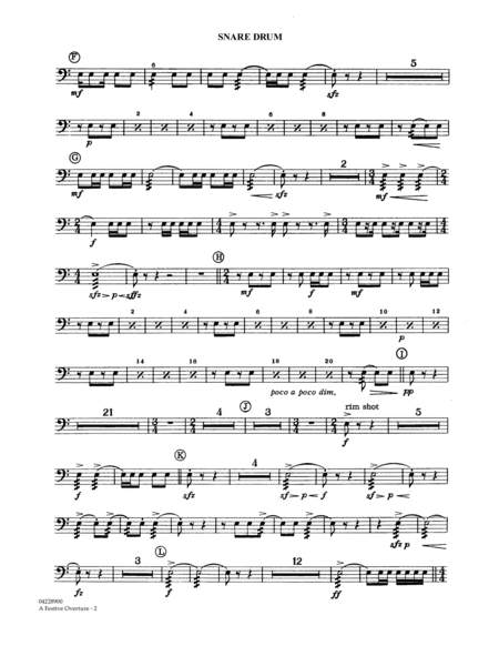 A Festive Overture - Snare Drum
