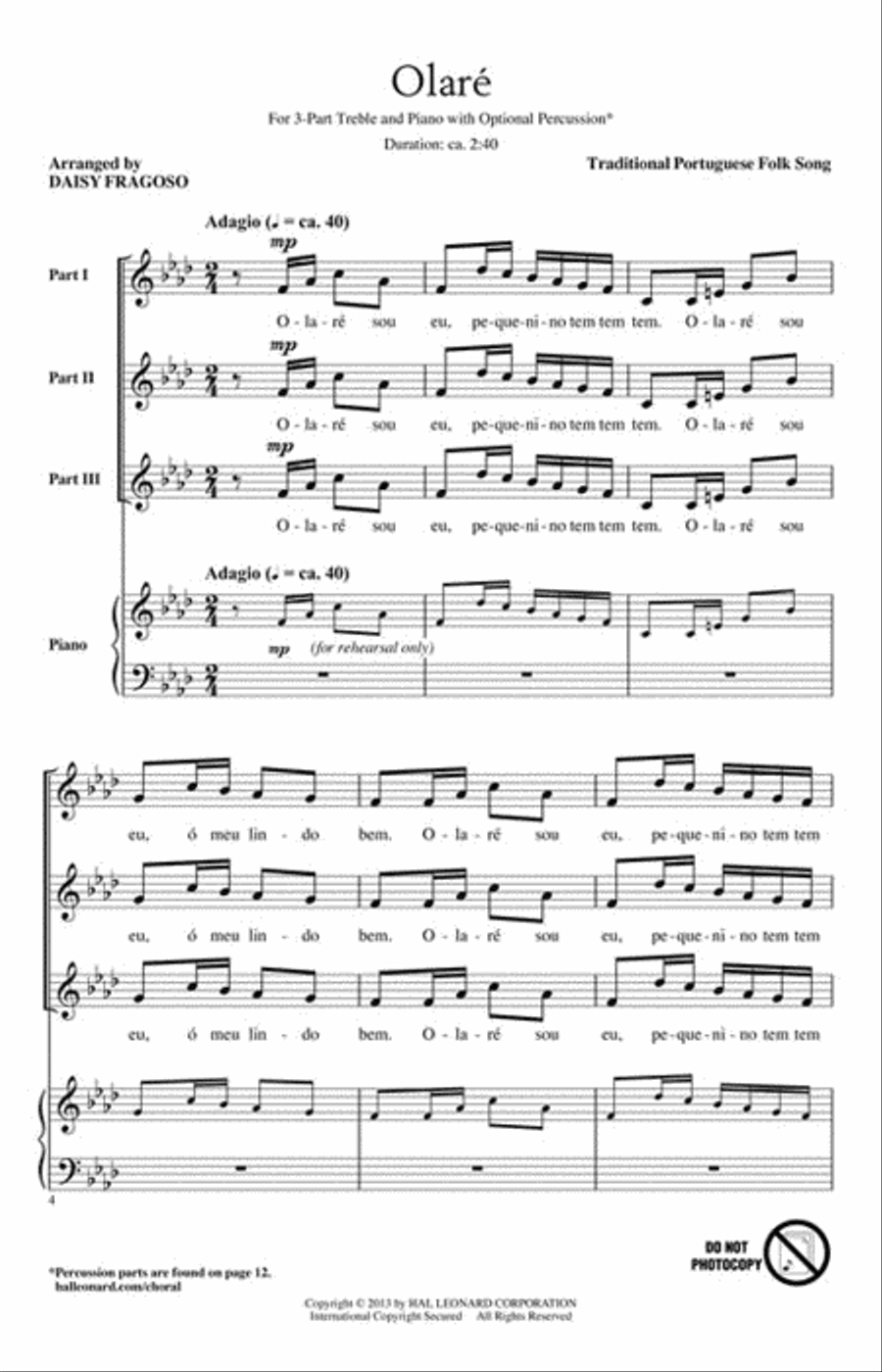 Olaré Olaré 3-Part scores gallery preview page 2