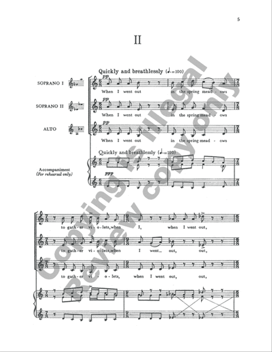 Reflections Japanese SSA scores gallery preview page 10