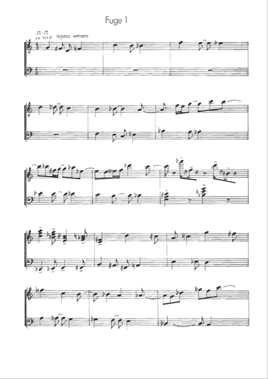 Fuge 1 Piano Solo scores gallery preview page 3