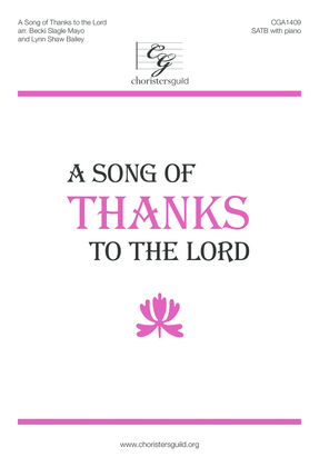 A Song of Thanks to the Lord