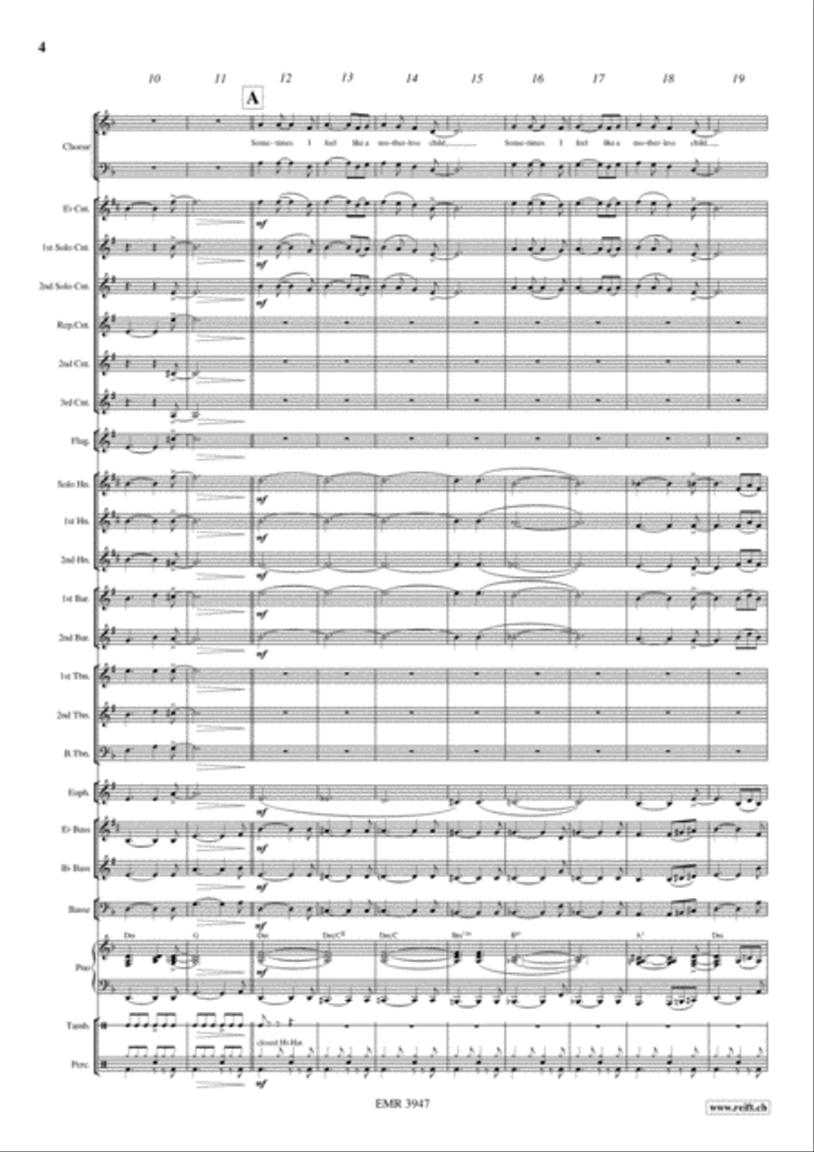 Motherless Child 4-Part scores gallery preview page 5