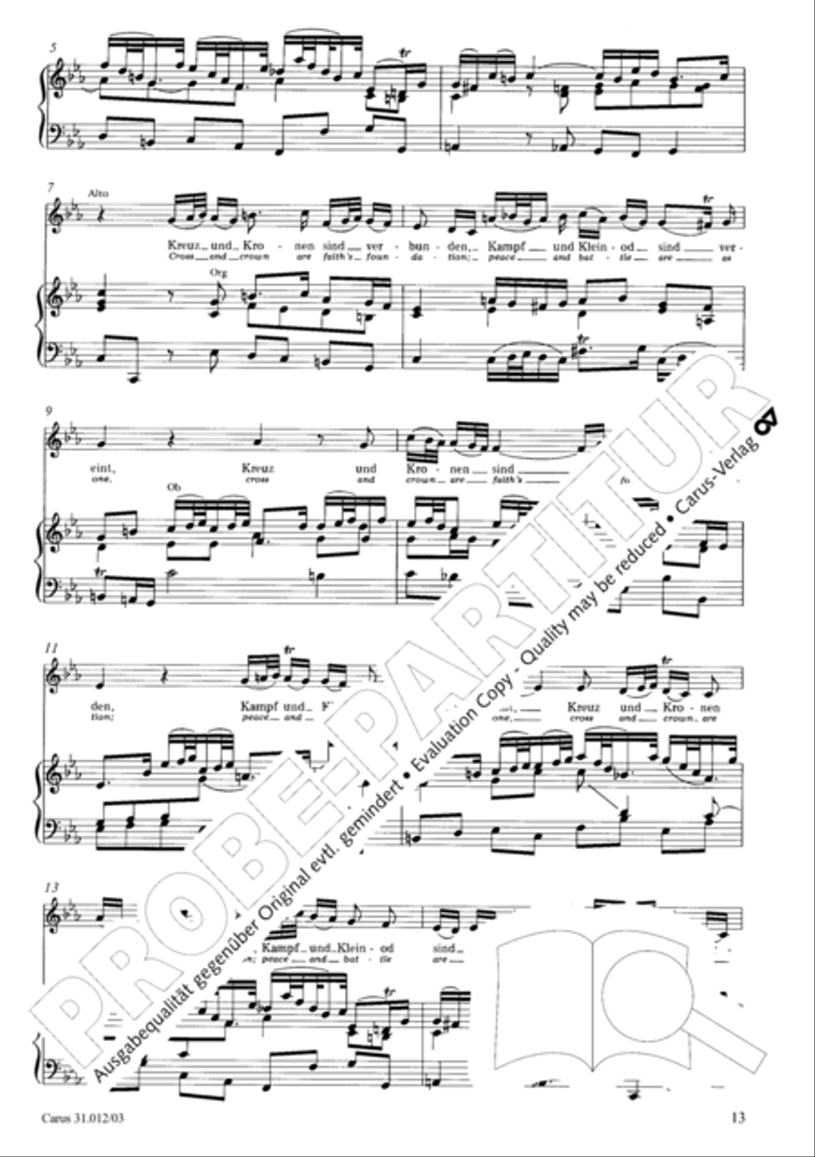 Weeping, crying, sorrow, sighing (Weinen, Klagen, Sorgen, Zagen) ATB scores gallery preview page 14
