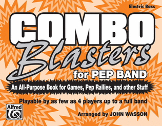 Book cover for Combo Blasters for Pep Band (Electric Bass)