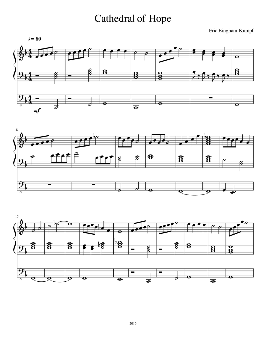 Church Organ Music Organ Solo scores gallery preview page 1