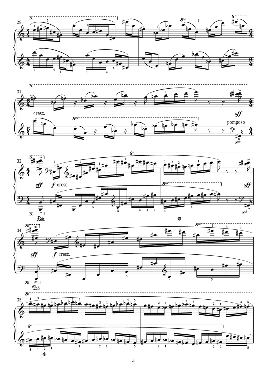 Two Studies For Piano, 1. Allegro Piano Method scores gallery preview page 4