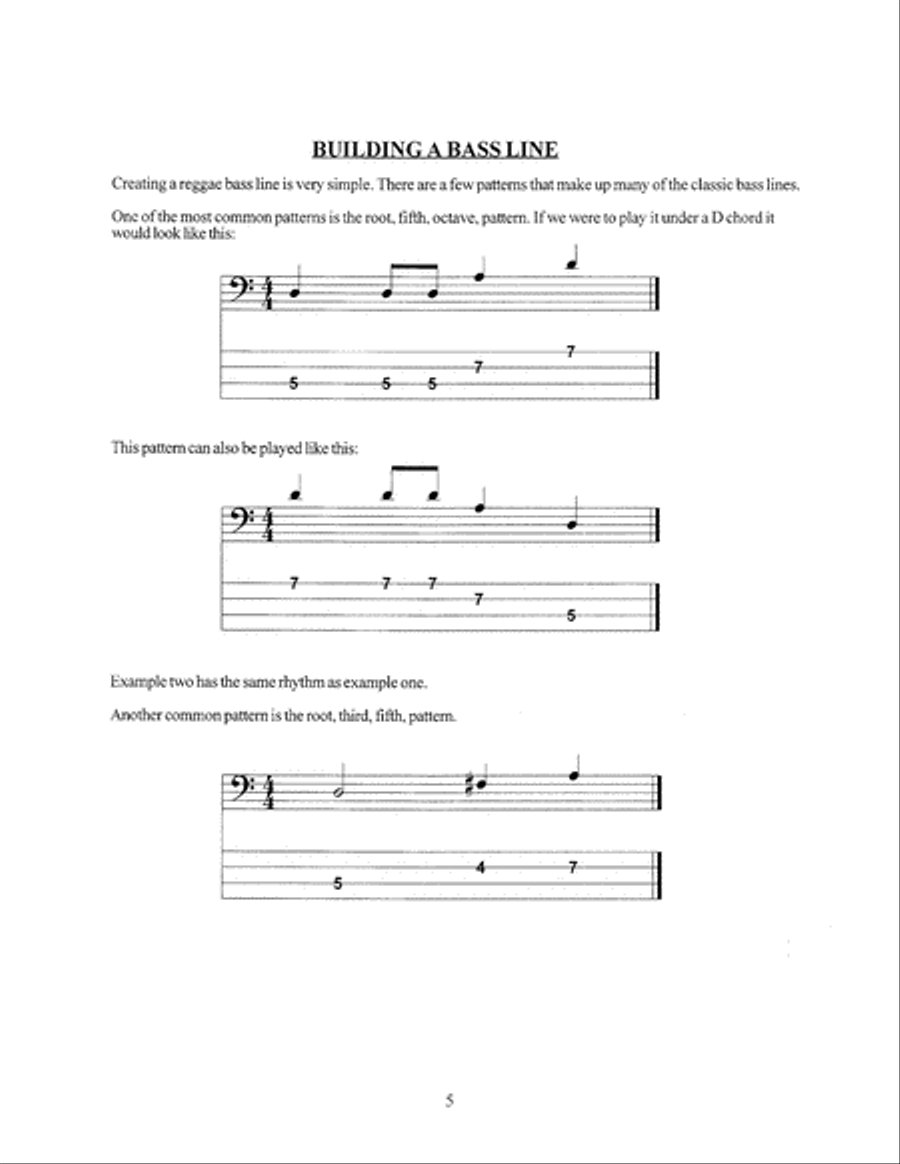 Reggae Grooves for Electric Bass Bass Guitar scores gallery preview page 6