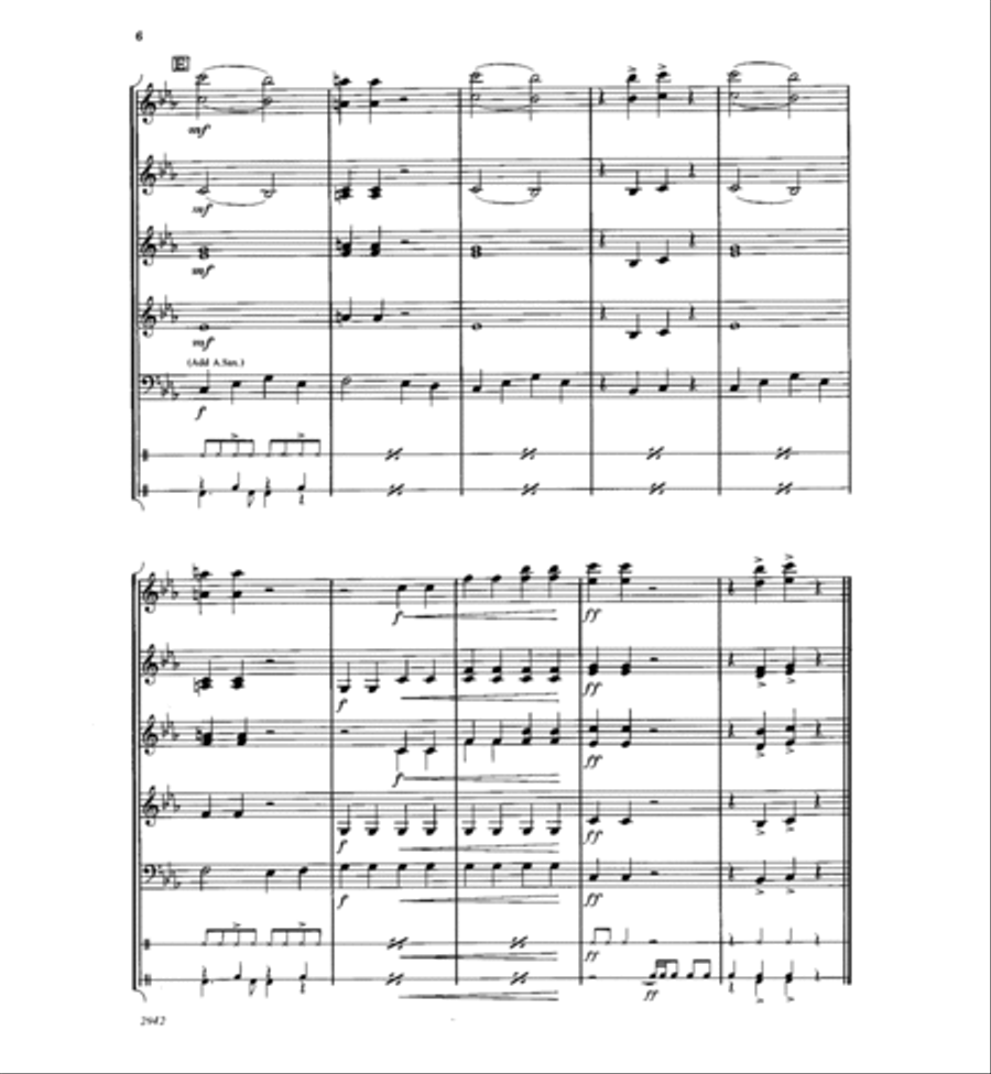 The Disco Kid Concert Band scores gallery preview page 6