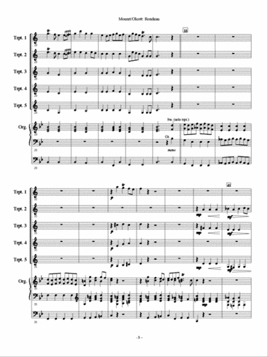 Rondeau Small Ensemble scores gallery preview page 3