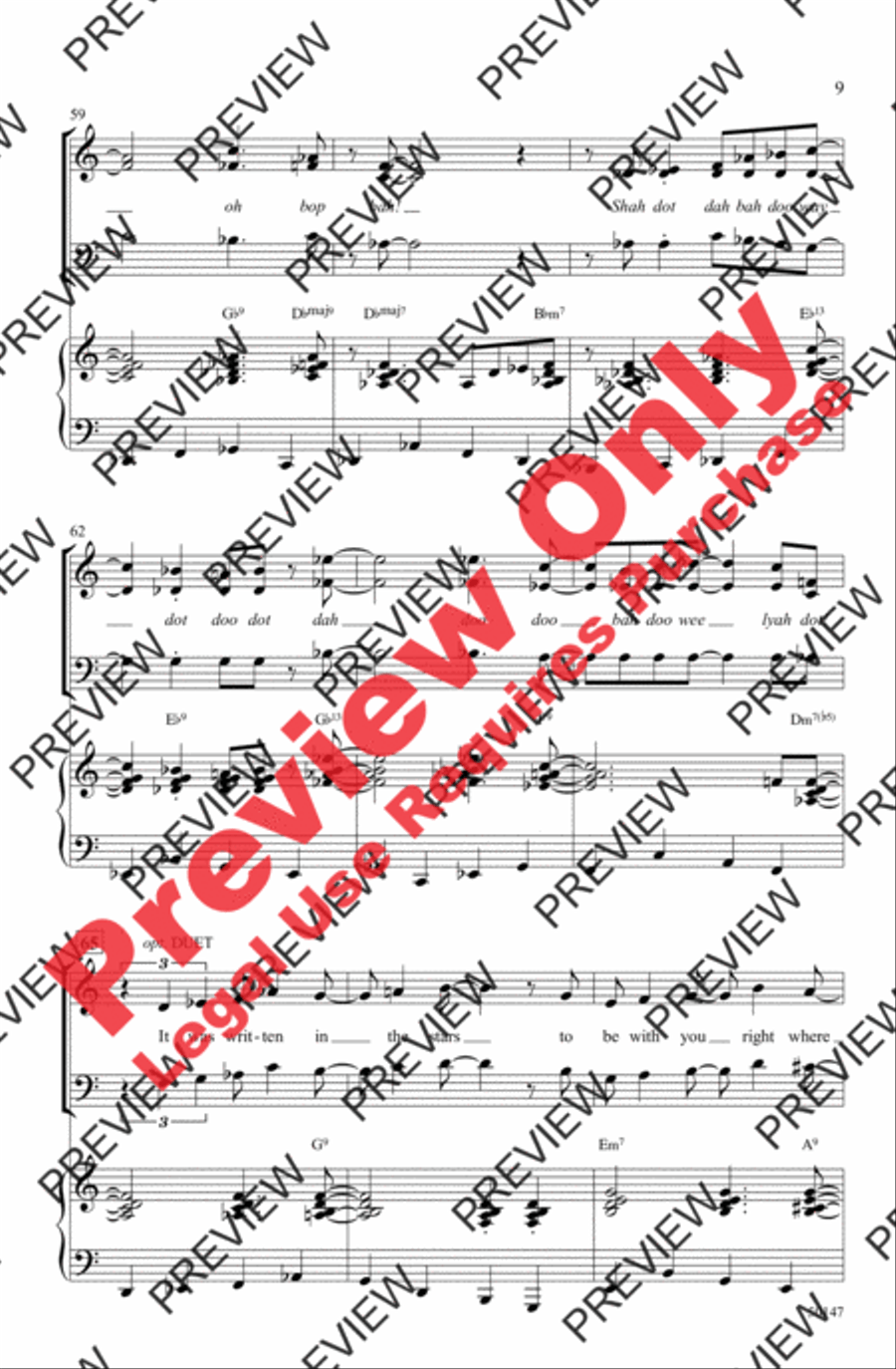 You Stepped Out of a Dream 3-Part scores gallery preview page 9