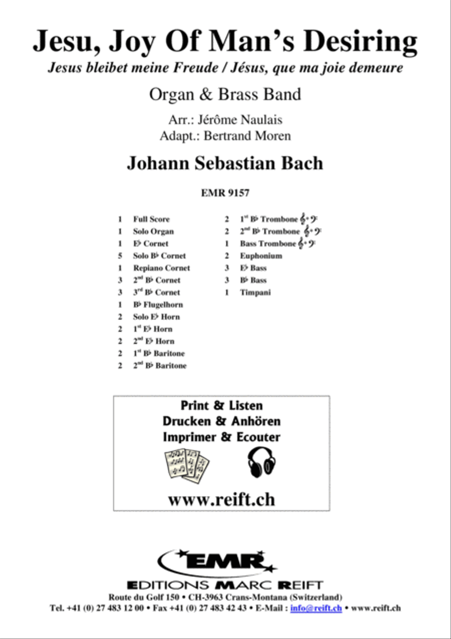 Jesu, Joy Man's Desiring Jesu, Joy Man's Desiring Brass Band scores gallery preview page 2