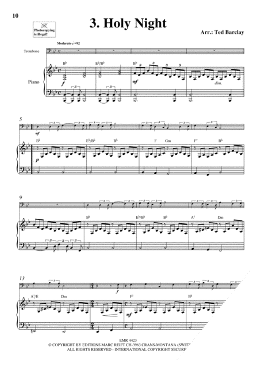 10 Easy Christmas Solos Piano Accompaniment scores gallery preview page 5