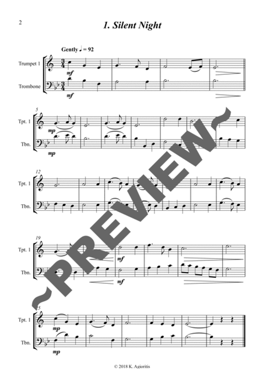 Carols for Two - Fifteen Carols for Trumpet/Trombone Duet image number null