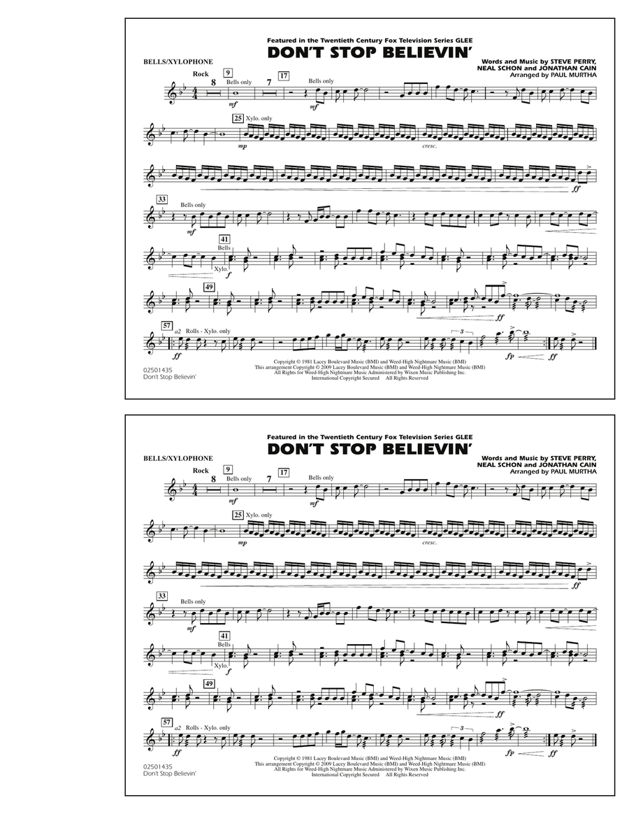 Don't Stop Believin' - Bells/Xylophone