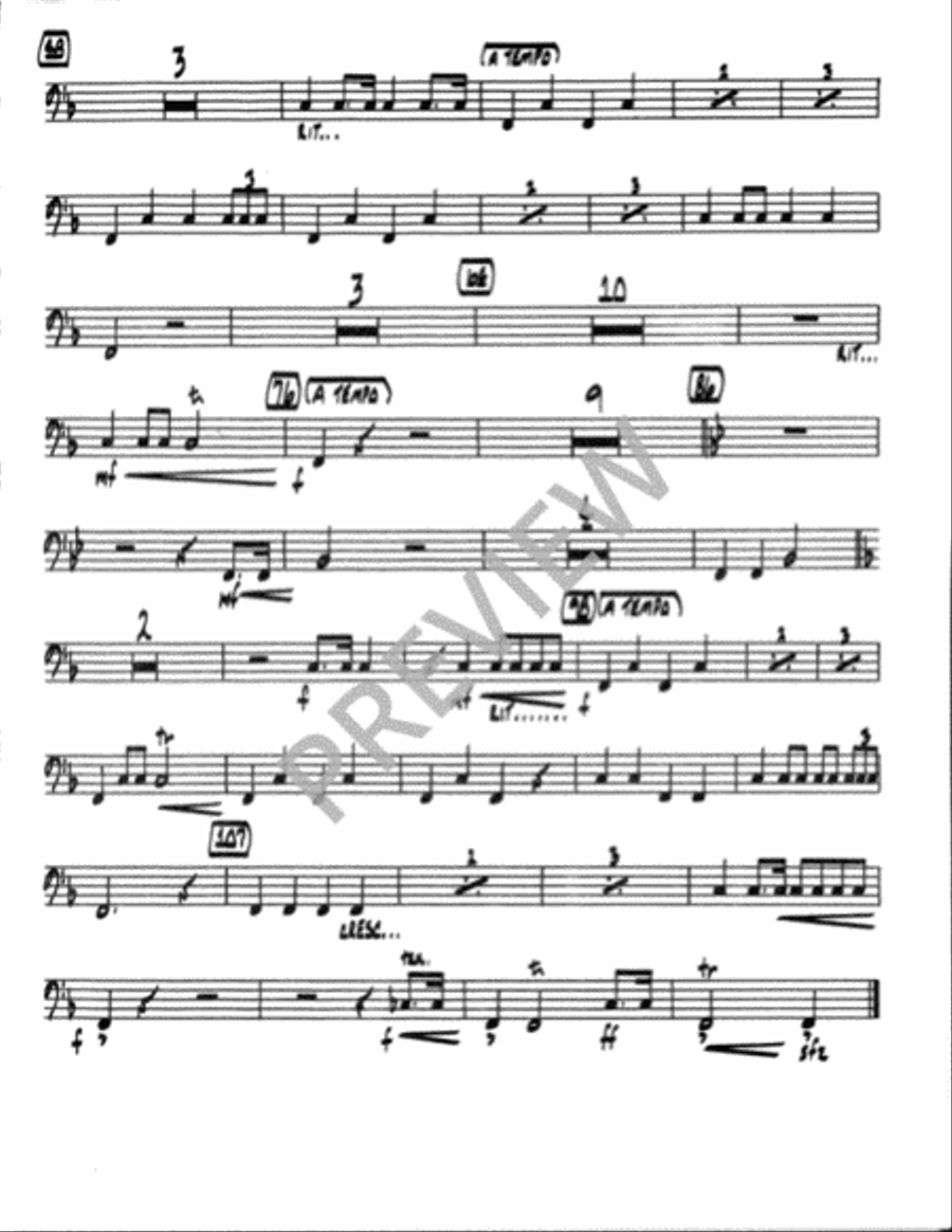 Open Your Hearts to Christ - Instrument edition Trombone scores gallery preview page 13