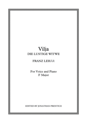 Book cover for Vilja - Die Lustige Witwe (F Major)