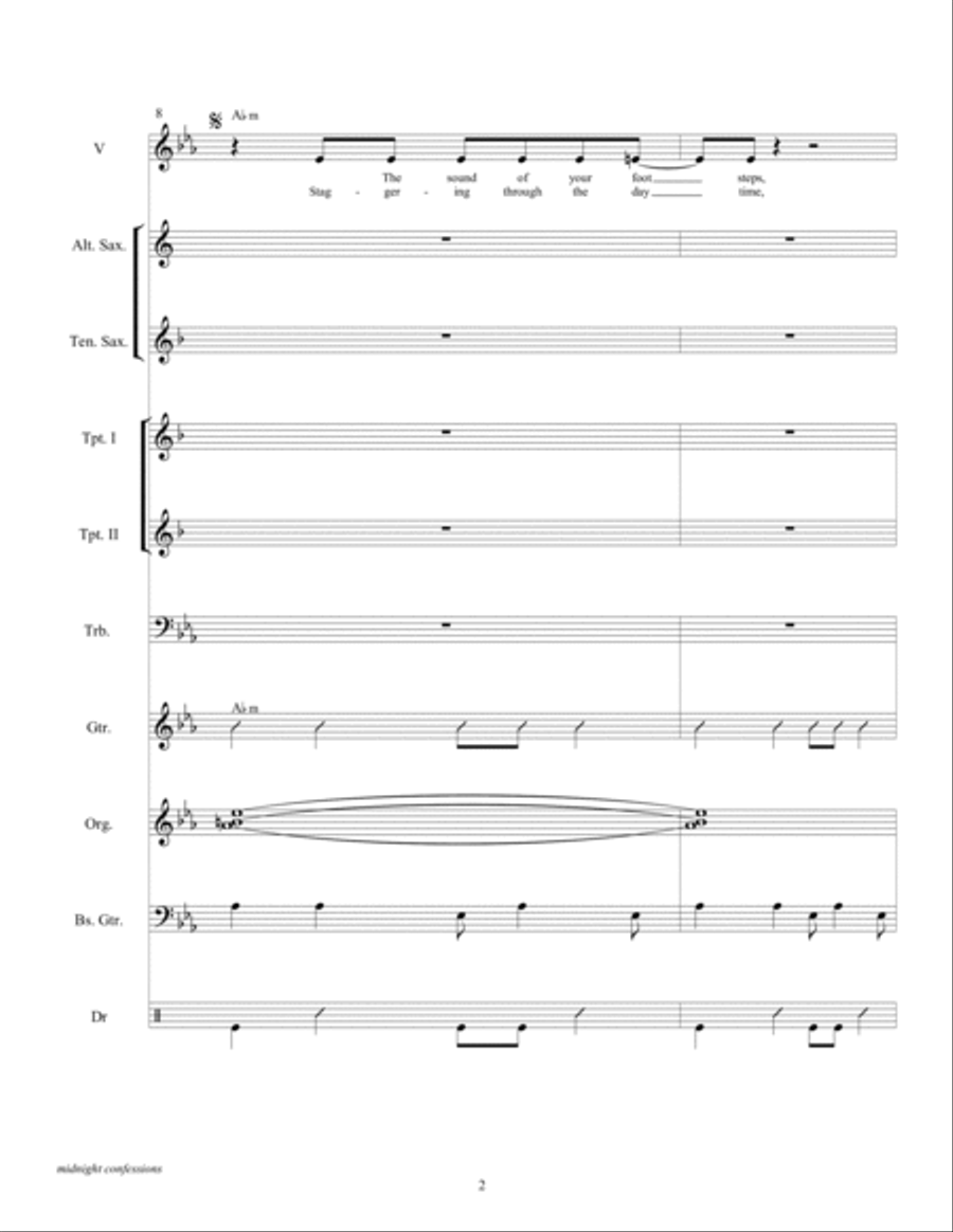 Midnight Confessions Large Ensemble scores gallery preview page 4