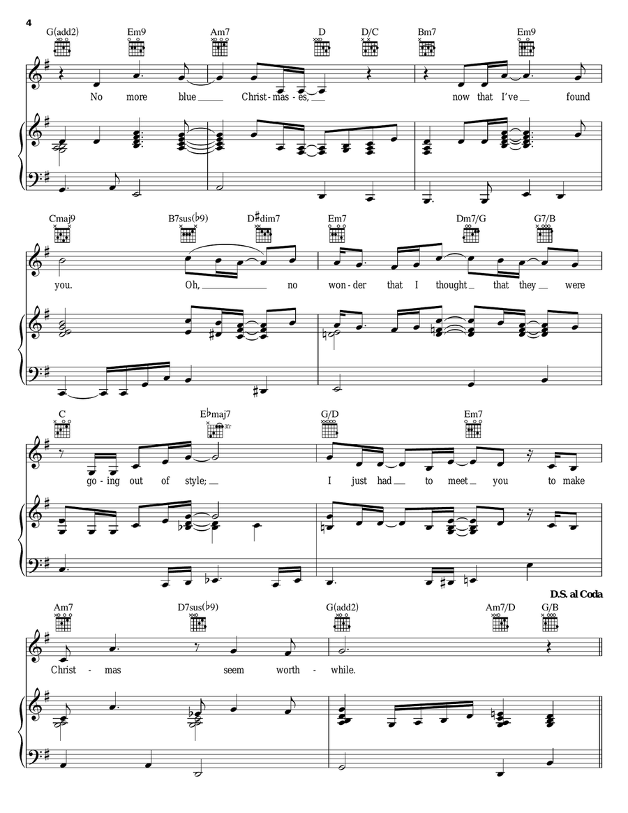 No More Blue Christmases Acoustic Guitar scores gallery preview page 4