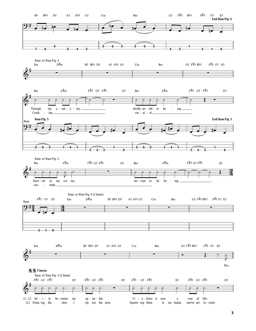 Hammer Smashed Face Acoustic Guitar scores gallery preview page 3