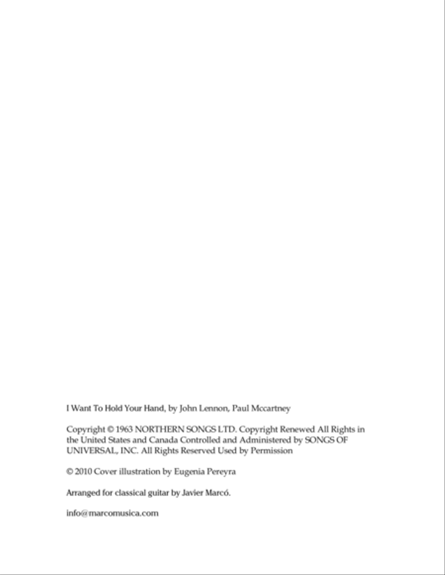 I Want To Hold Your Hand I Want To Hold Your Hand Guitar Tablature scores gallery preview page 2