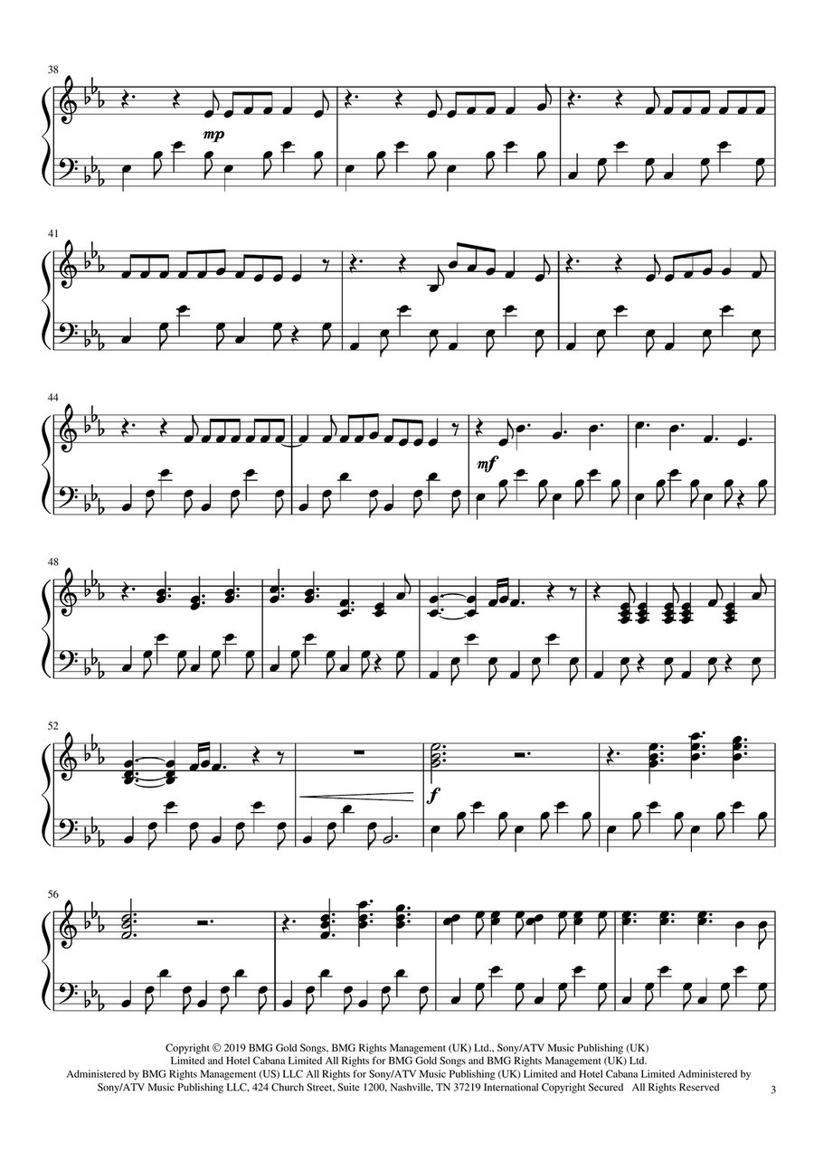 Before You Go Piano Solo scores gallery preview page 3