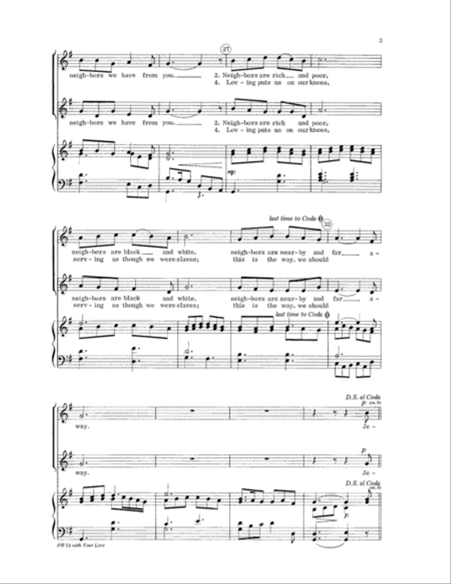 Fill Us with Your Love Fill Us with Your Love SA scores gallery preview page 3
