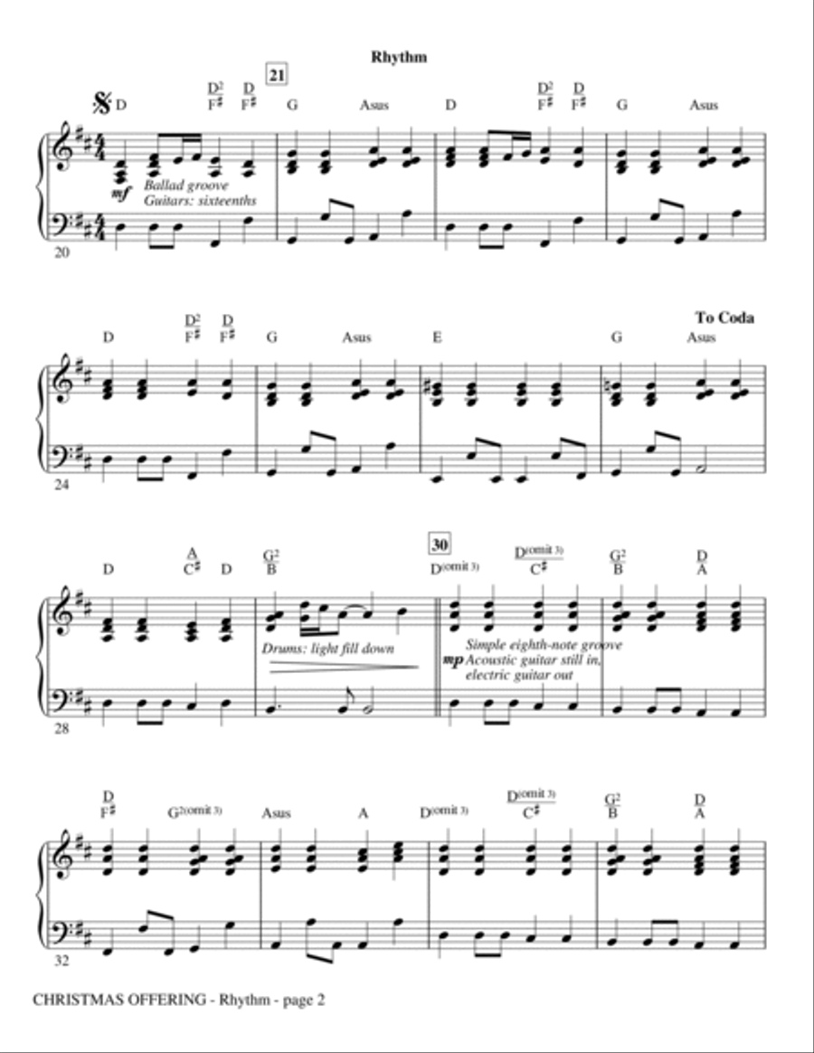 Christmas Offering - Rhythm Choir scores gallery preview page 2