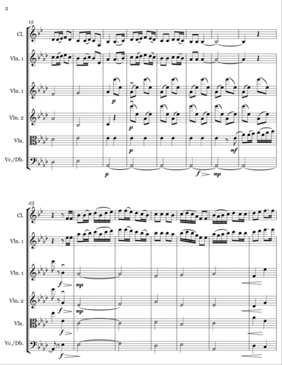 Simple Gifts - A Shaker Hymn Chamber Orchestra scores gallery preview page 2