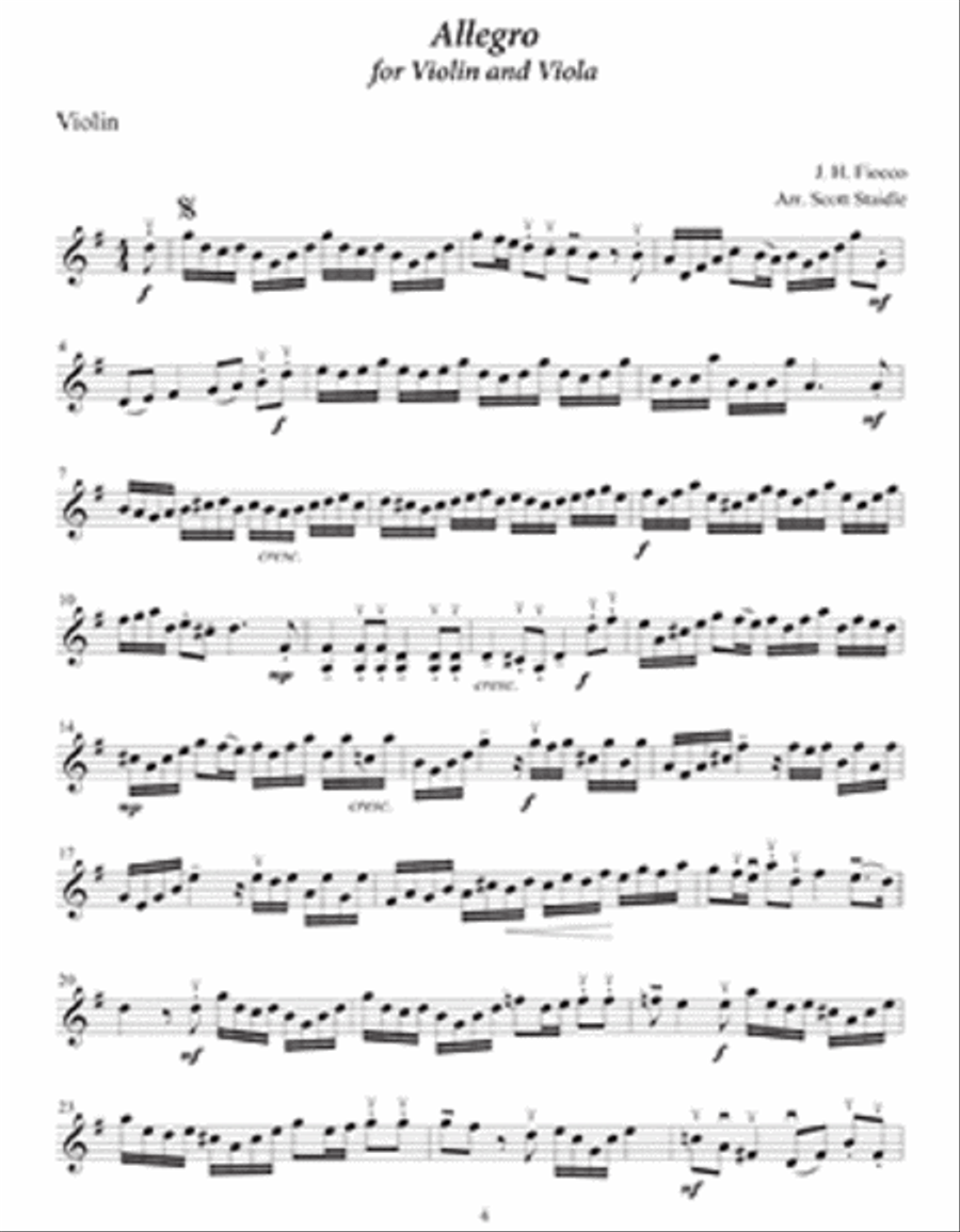 Wedding Music for Violin and Viola Viola scores gallery preview page 3