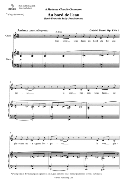 Au bord de l'eau, Op. 8 No. 1 (A minor)