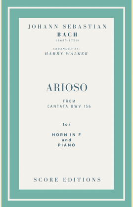 Book cover for Bach - Arioso from Cantata BWV 156 for Horn in F and Piano