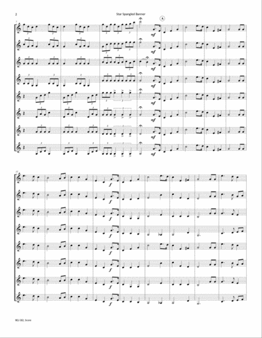 The Star Spangled Banner The Star Spangled Banner B-Flat Trumpet scores gallery preview page 3