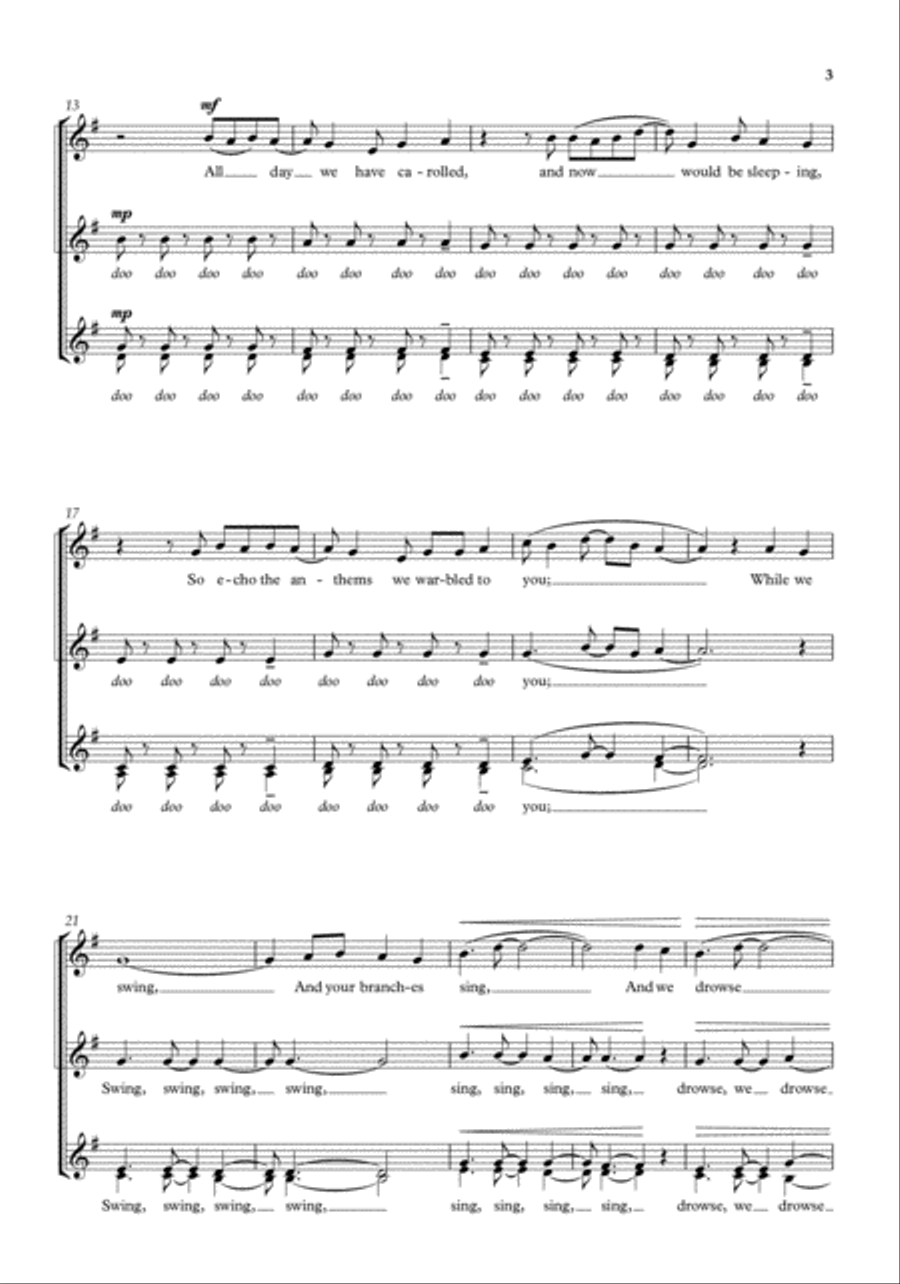 The Birds' Lullaby The Birds' Lullaby SSAA scores gallery preview page 2