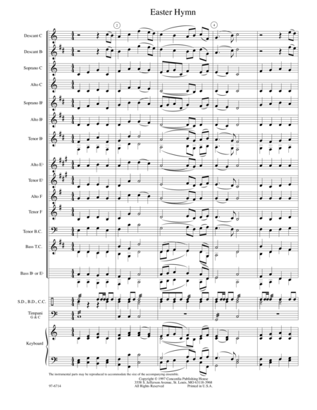Hymnal Companion for Woodwinds, Brass and Percussion: Lent, Easter