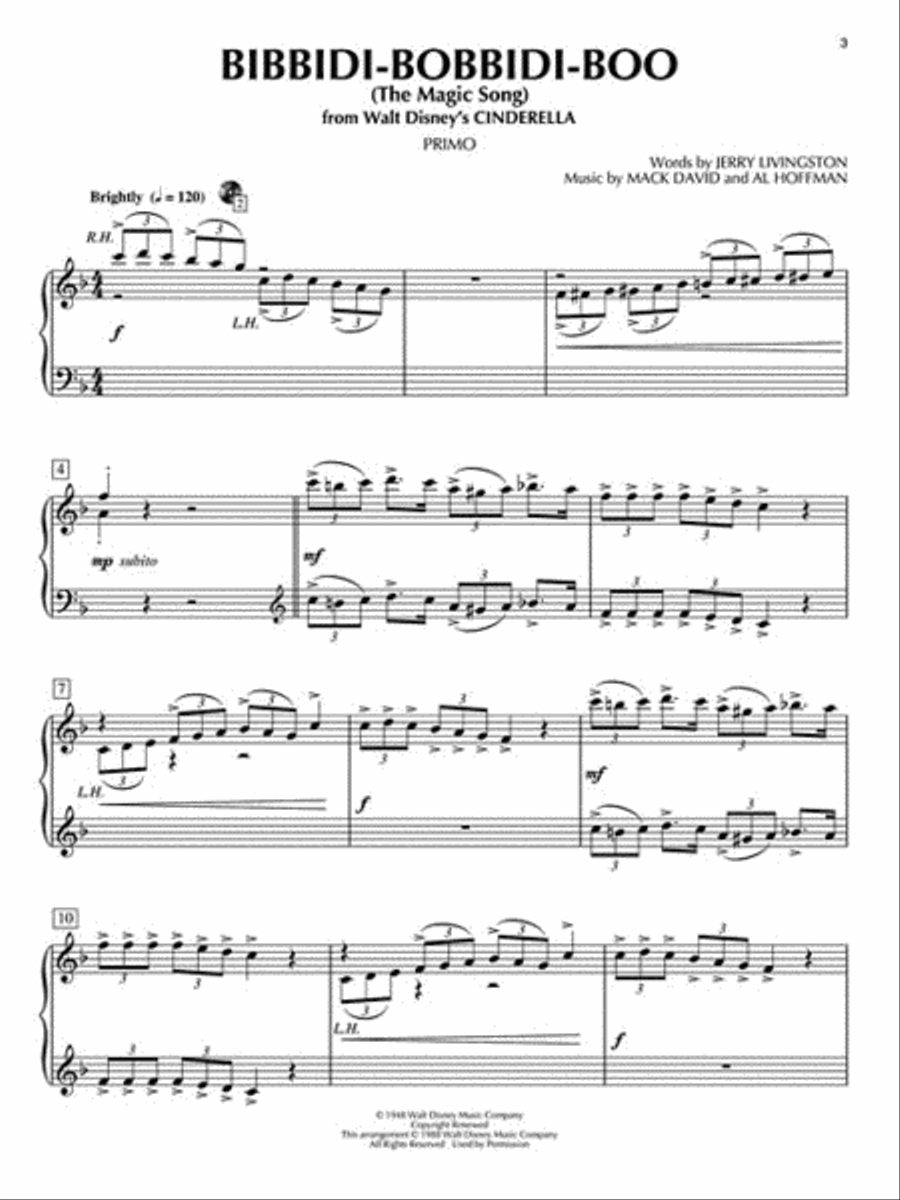 Disney Favorites Disney Favorites 1 Piano, 4-Hands scores gallery preview page 4