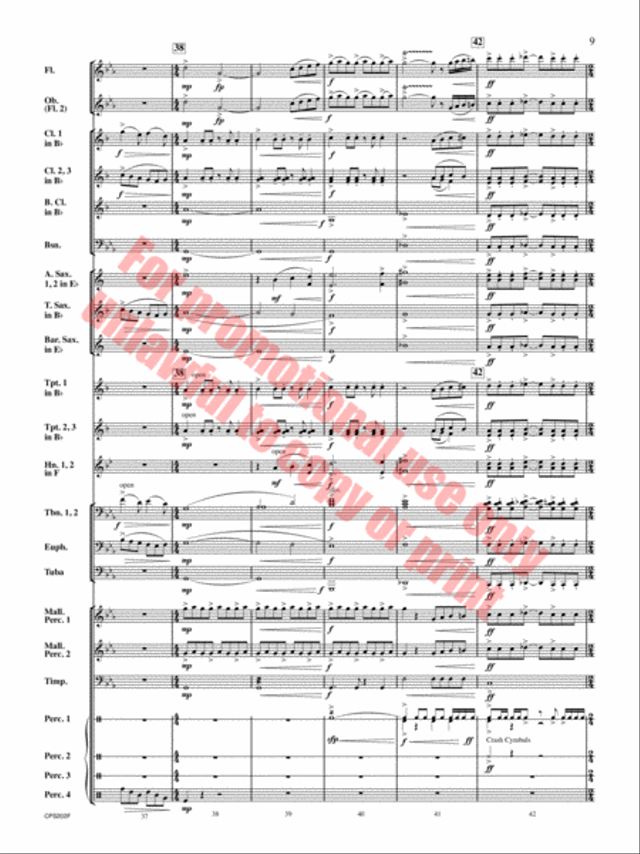 Brain Waves Concert Band scores gallery preview page 10