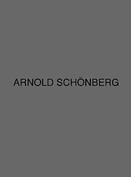 Arnold Schonberg Complete Works Series B Volume 16/2 Gurre-lieder Drafts