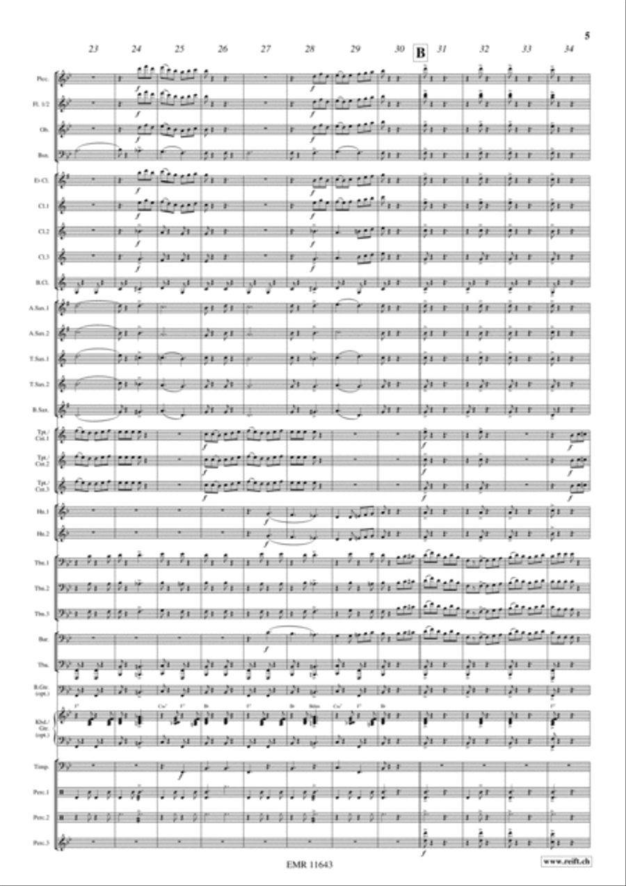 Flight To Mexico Concert Band scores gallery preview page 6