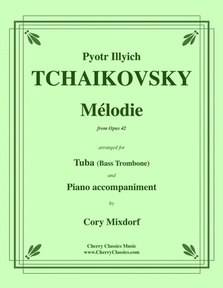 Melodie from op. 42 for Tubone and Piano