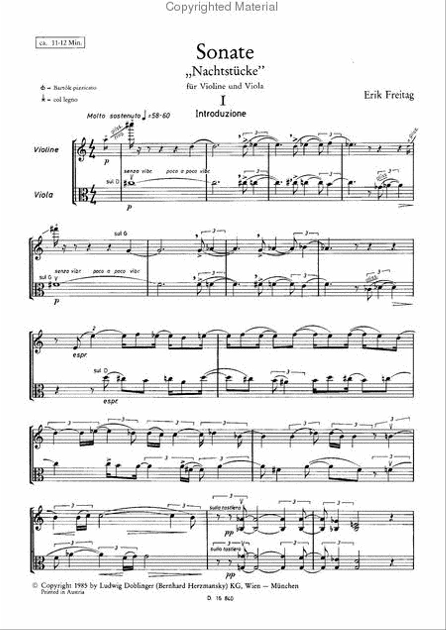 Sonate Nacht-Stucke Sonate Nacht-Stucke Viola scores gallery preview page 2