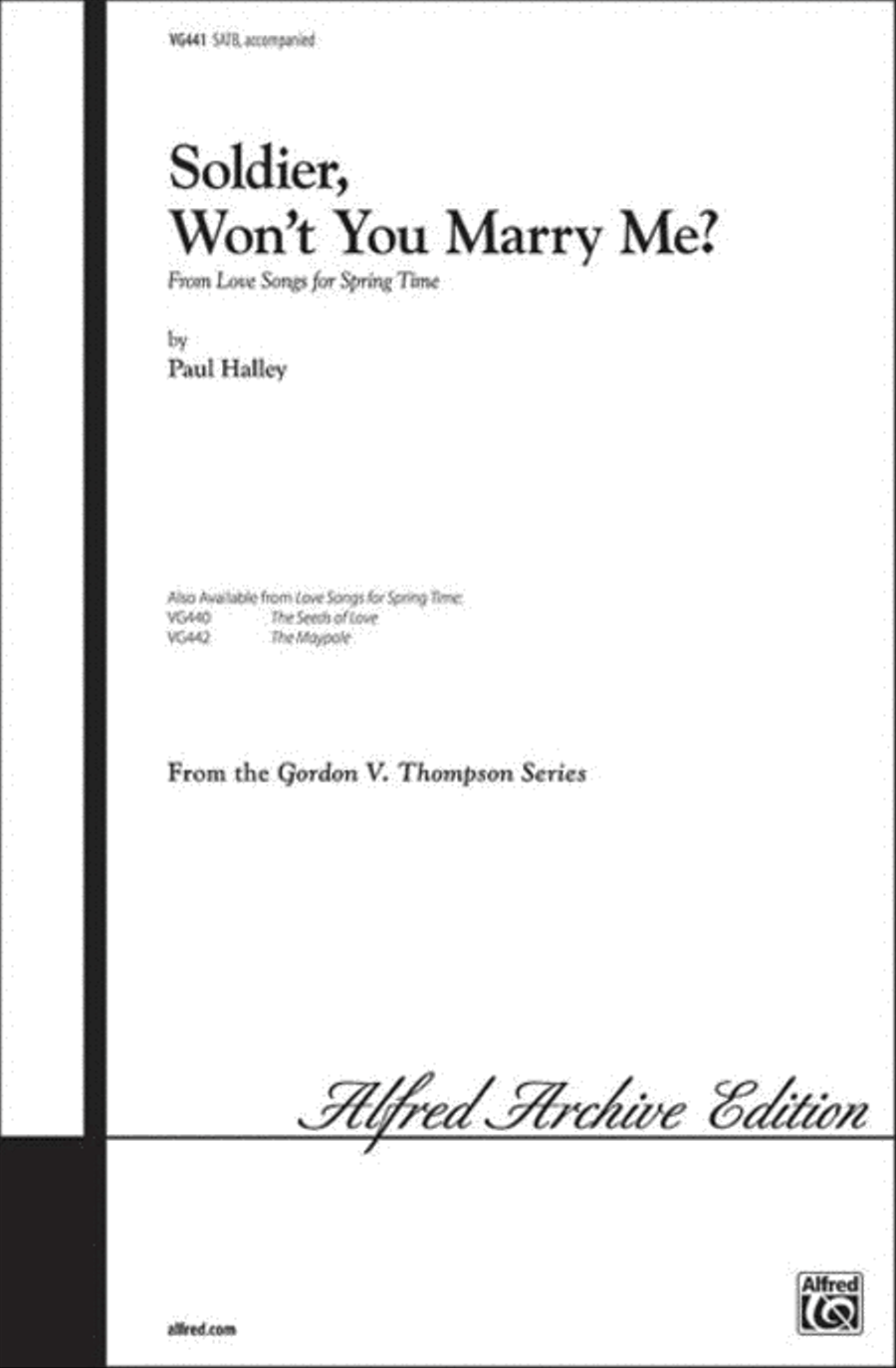 Soldier, Won't You Marry Me? 4-Part scores gallery preview page 1
