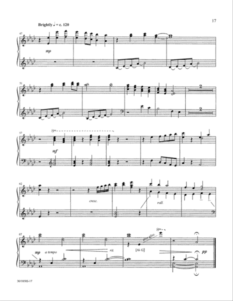 Glad Tidings of Great Joy - Harp Part Choir scores gallery preview page 19