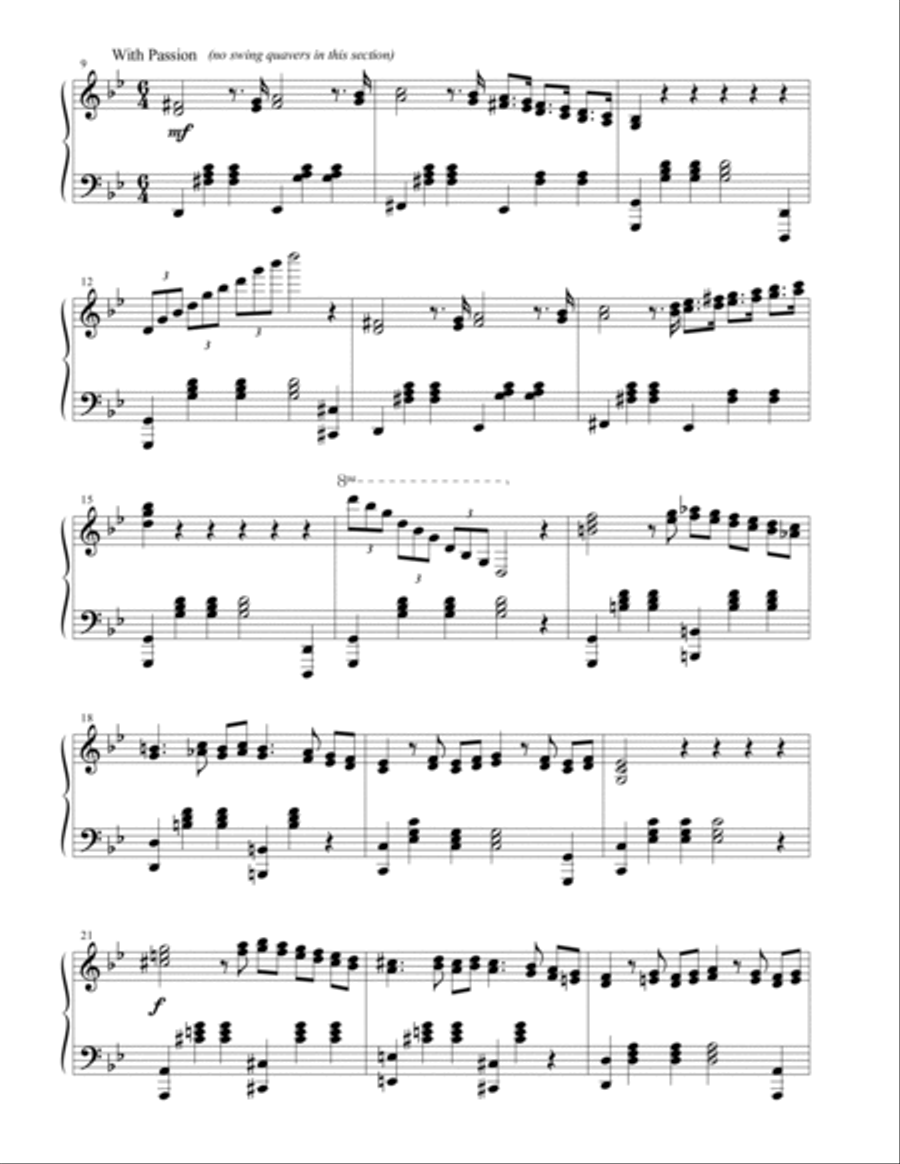 Two Left Feet Piano Solo scores gallery preview page 2