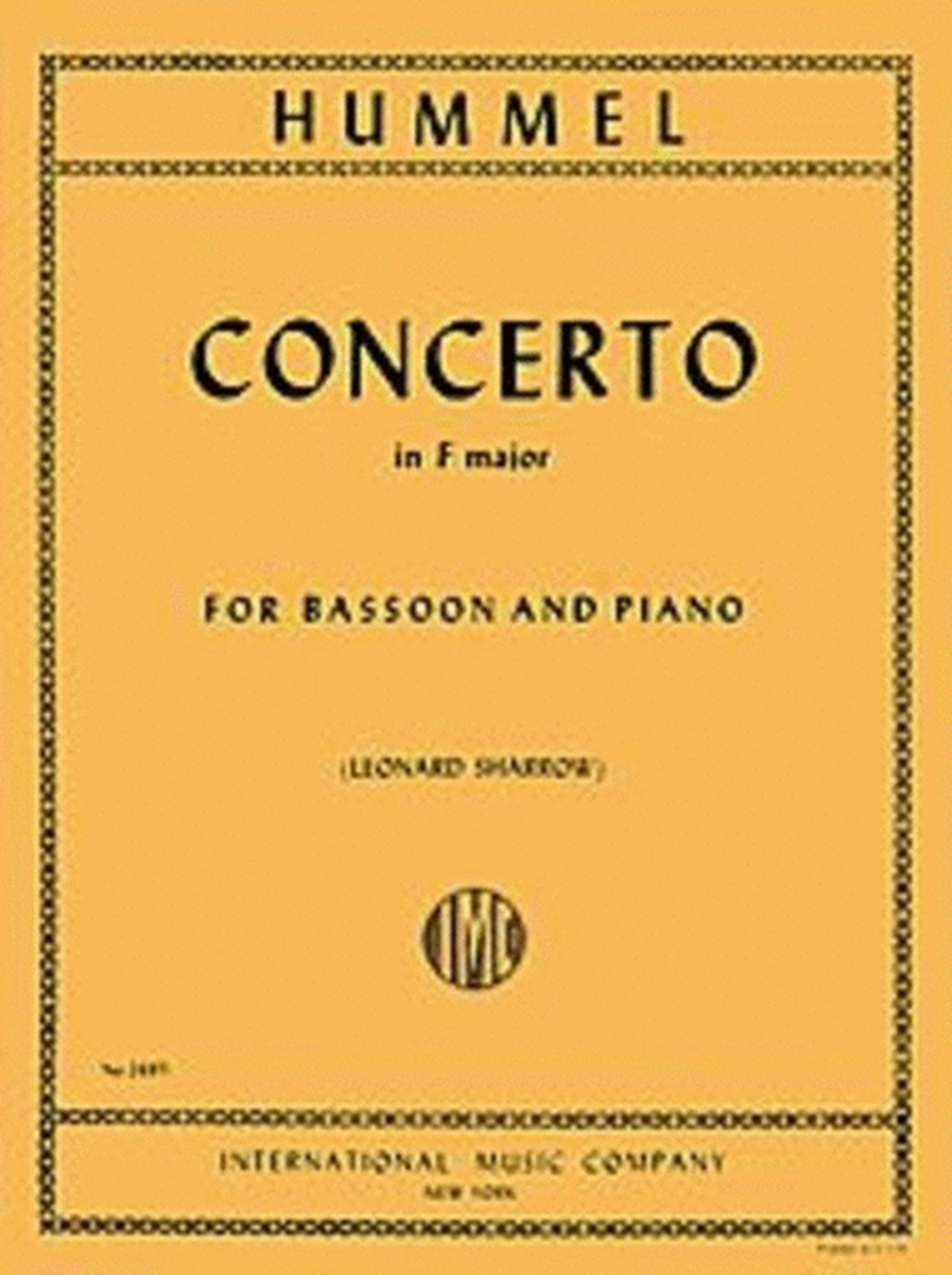 Concerto F Bsn/Pno