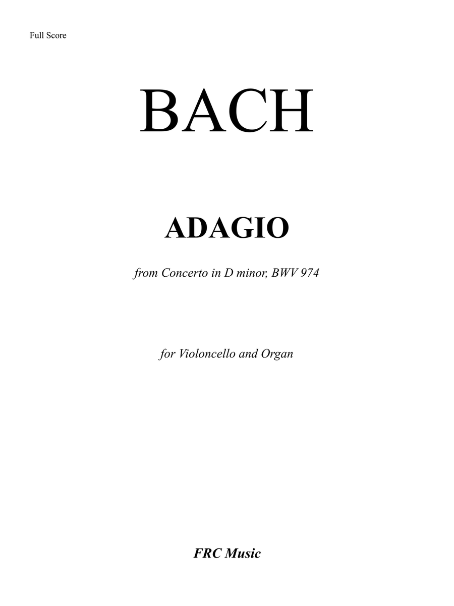 Bach adagio cello best sale