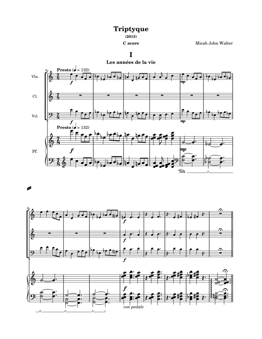 Triptyque Small Ensemble scores gallery preview page 1