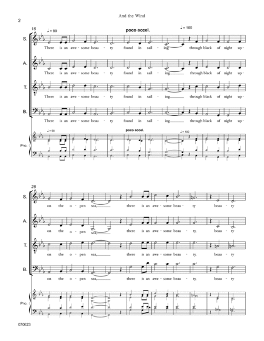 And the Wind 4-Part scores gallery preview page 4
